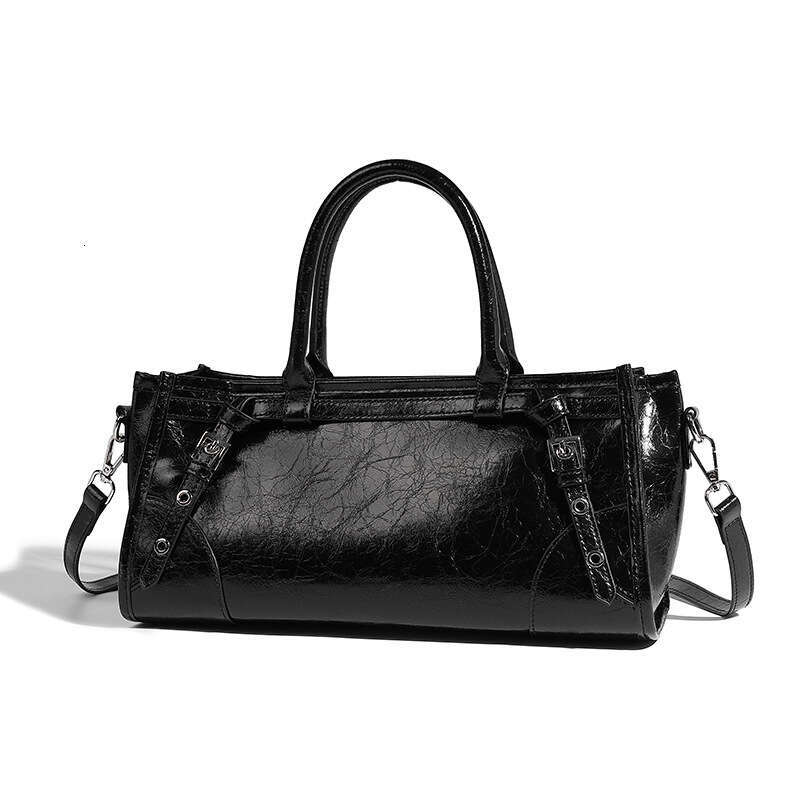Women's Bags designer Gentle minimalist oil wax microfiber leather women's handbag with a high-end feel crossbody autumn and winter lock rec