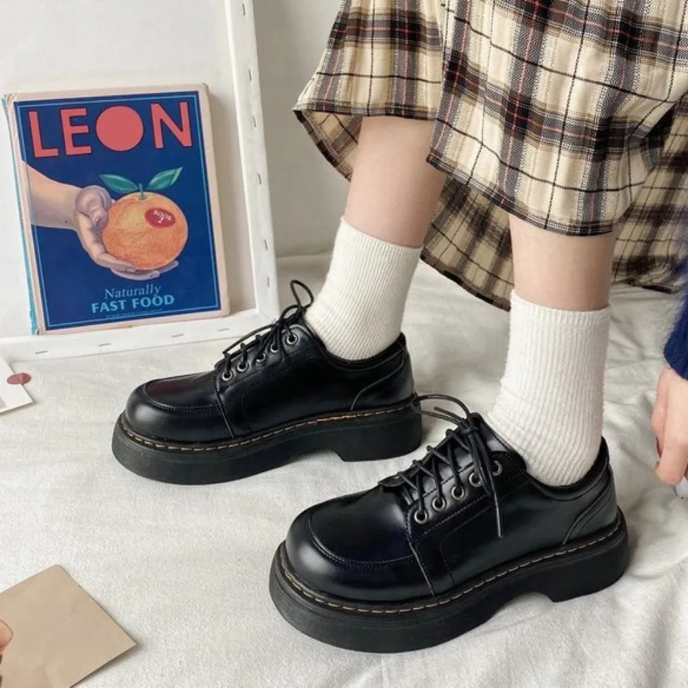 Japanese School Mary Jane Shoes Uniform shoes Student Girls Women Kawaii Lolita Soft Girl Round Toe lolita Platform 251121