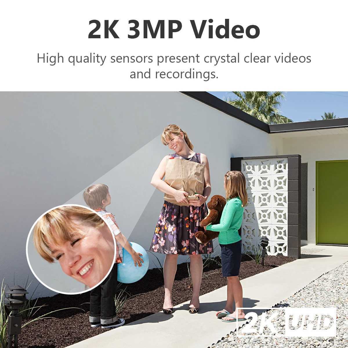 IMOU doorbell 2S two-way communication video kit 5000mAh rechargeable battery 30 floodlight mirror human detection waterproof 100% cordless chime X250