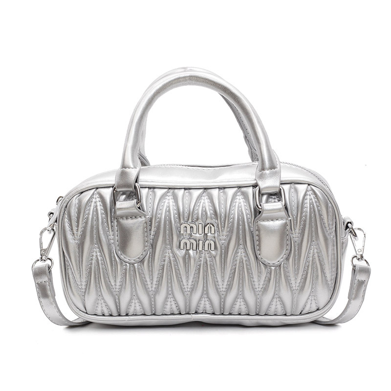 2025 Hot-Sale Mini Square Purse - Women's Versatile Bowling Bag Convertible to Crossbody/Shoulder Bag, Stylish Small Handbag with Metal Chain Str
