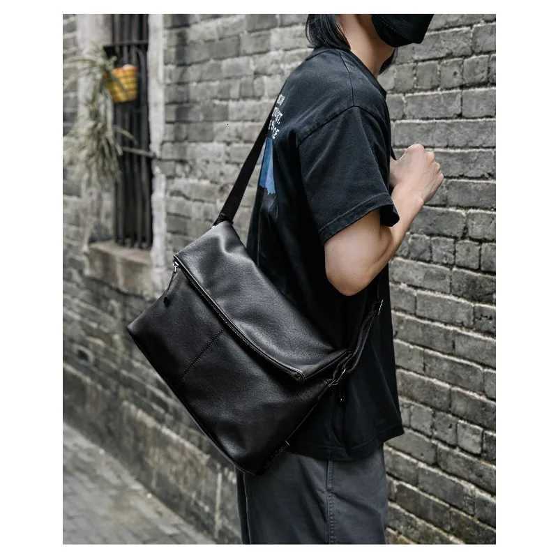 Fashion Mens crossbody bag shoder bag large capacity mailman bag casual cmuting bag Y251121