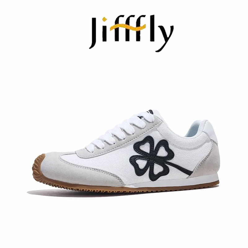 Jifffly brand designer men's and women's casual sports shoes, trendy graffiti wear-resistant synthetic suede leather shoes free delivery