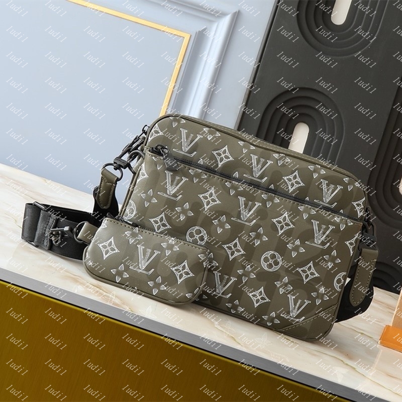 10a High quality monogram Eclie reverse bag Womens crossbody shoulder bag mirror quality Luxury messenger bag messenger bag leather chain bags tote 3PCs wallet