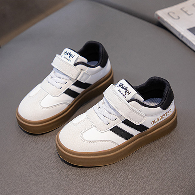 Children Sneaker Boys Shoes Leather Flat Kids Shoes for Girl Lightweight Walkfashion Sports Running Tennis Boy Sneaker Walking Outdoor Sizes 27 - 38 W