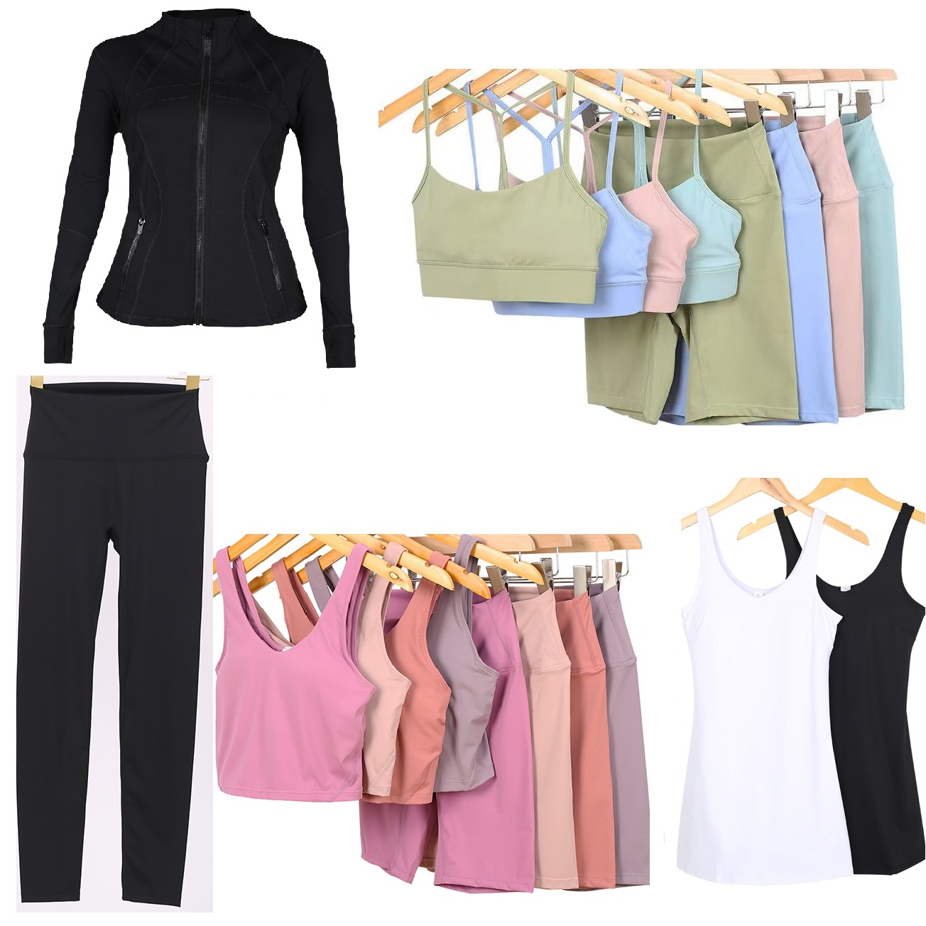 2025 hot sell Yoga Sets Workout Set Women Tracksuits Sportswear gym set Top Y-shape U-shape Bra Fitness High Waist Align Leggings Running Sports Clothes 2 Pieces
