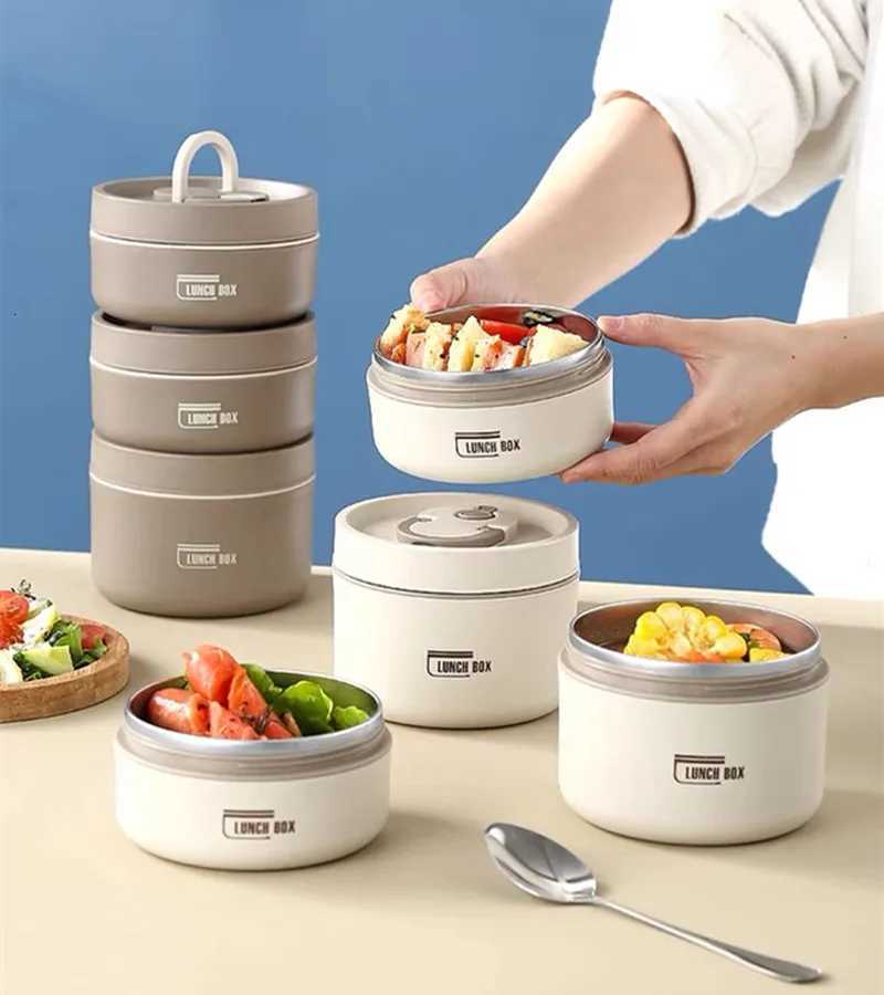 Portable Stainless Steel 304 Thermal Lunch Box With Bag Large Capacity Multi Layer Thermos Bento Box BPA Free Food ContainerM251121