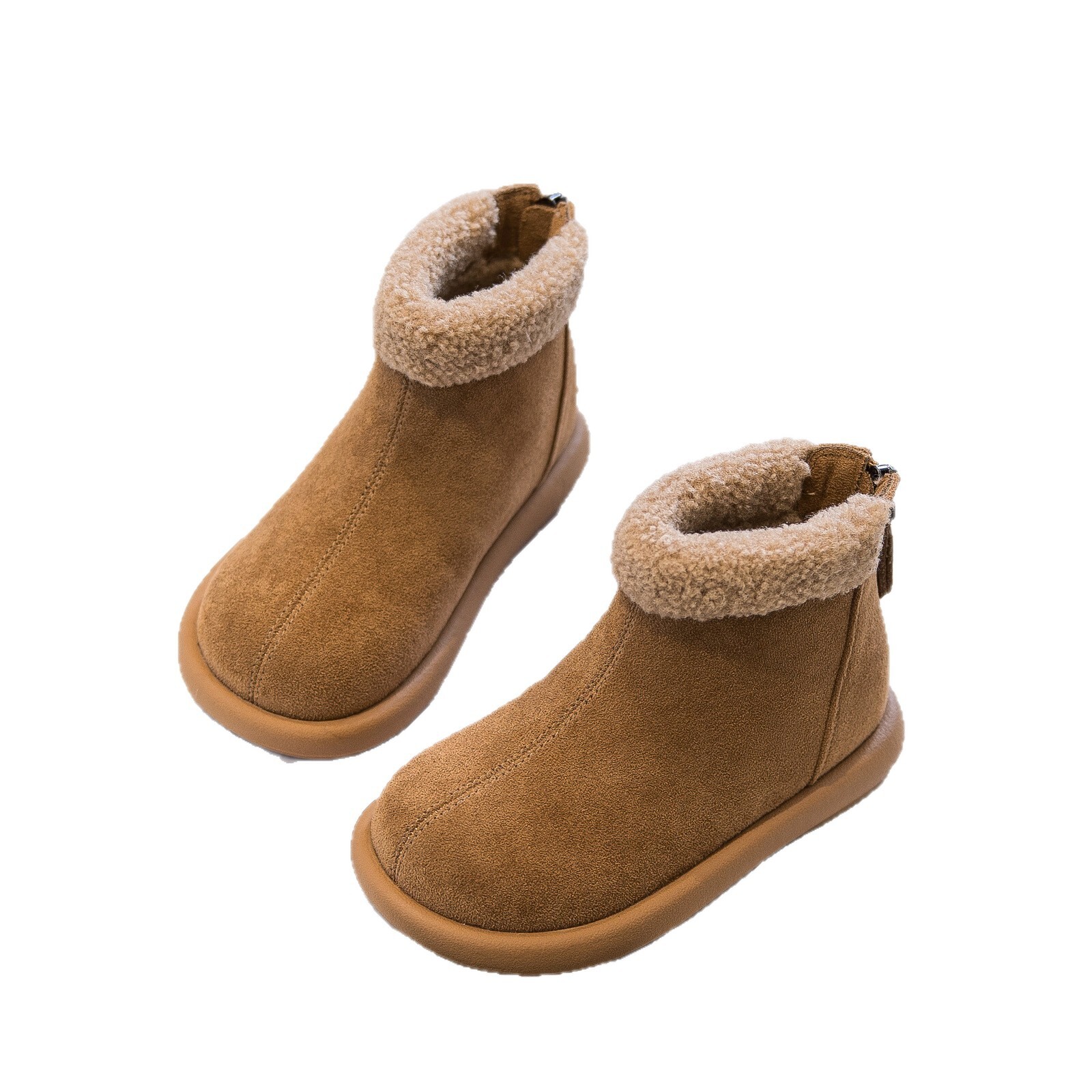 New designer shoes Girls Winter Cotton Boots New Children Girls Short Boots Leather Boots Thickened Cotton Shoes Baby Snow Boots Plus Velvet
