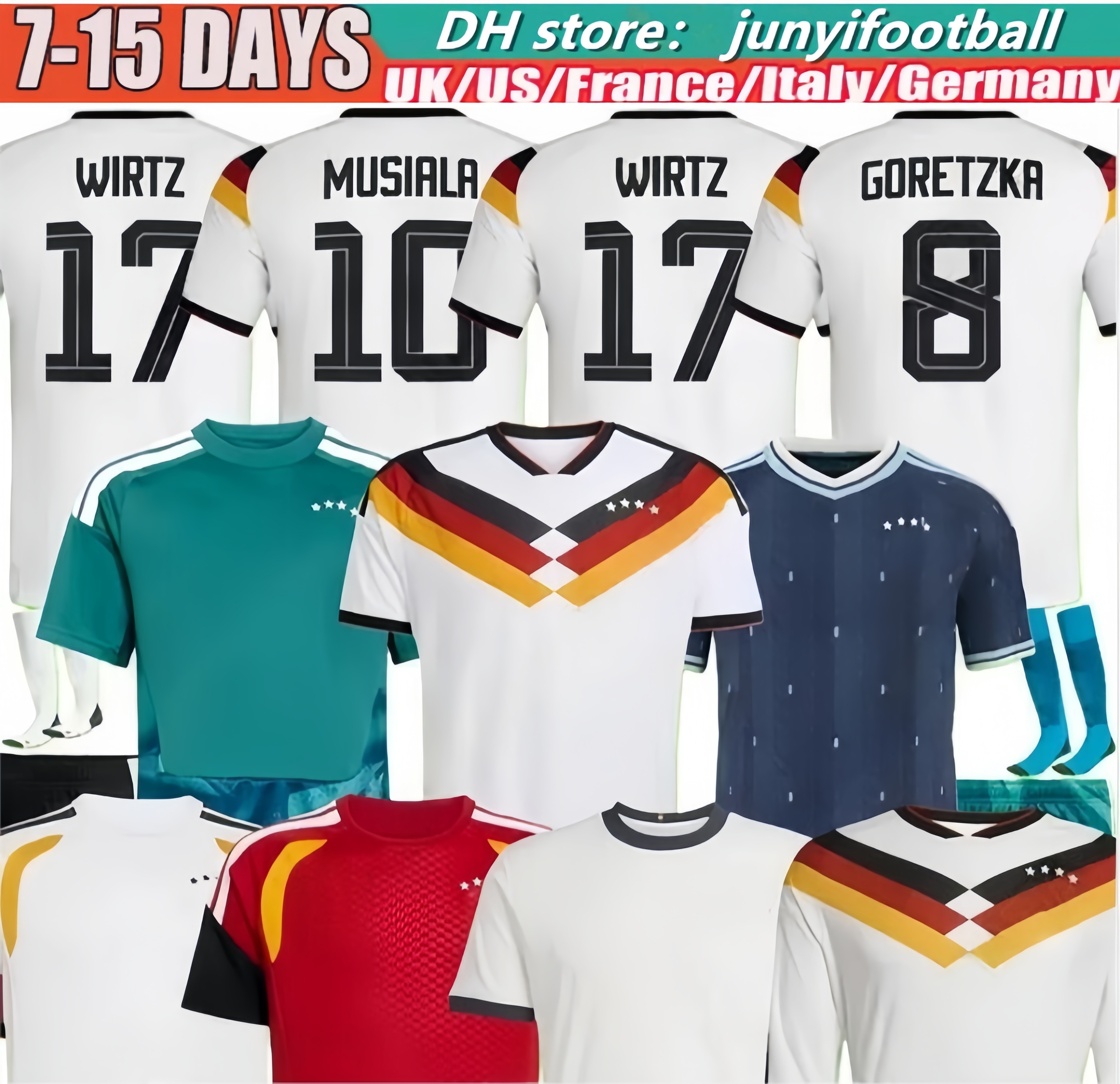 2026 World Cup Germany soccer jerseys FULLKRUG HUMMELS KROOS GNABRY 26 27 WERNER DRAXLER REUS MULLER GOTZE Fans Player shirts Men Kids Kit Set