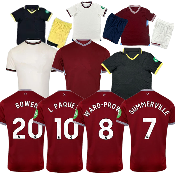 S-4XL 2024 2025 BENRAHMA final Soccer Jersey kit LIMITED EDITION SEW L.PaquetA BOWEN SCACA LANZINI ANTONIO FORNALS EMERSON 24 football Shirt Men Kids Adults wests hams