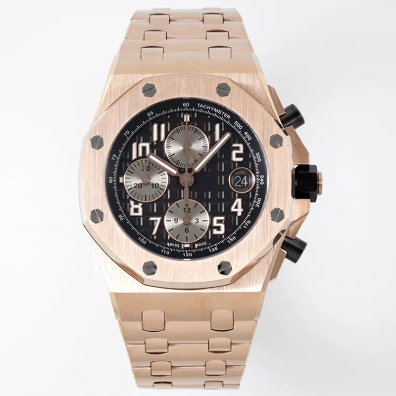 TOP Man's Watch Quartz Movement Watch stainless steel case Luxury watch