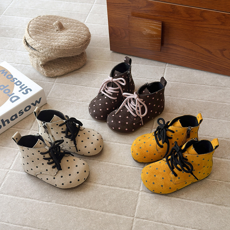 Luminous Shoes Spring and Autumn New Korean Fashion Trendy Shoes Round Head British Martin Soft soled Short Boots Casual Children's Shoes