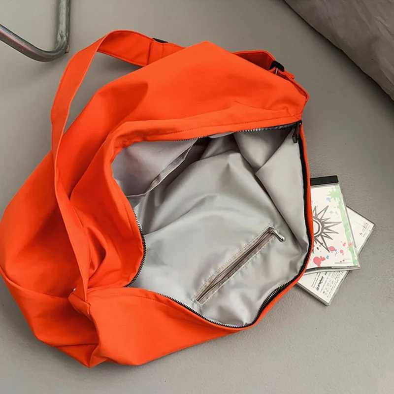 Hylhexyr Women Shoulder Crossbody Bags Solid Color Handbags Durable Simple Nylon Messenger Bag Casual Tote With ZipperT251121