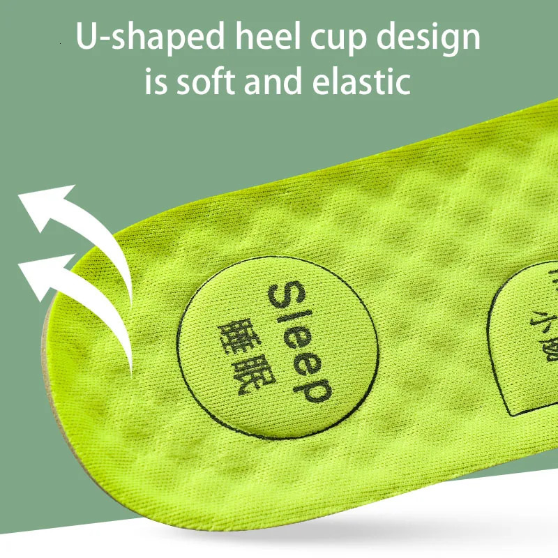 4Pairs/8Pairs Foot Acupressure Insoles For Shoes Sole Sweat absorbing Deodorant Insole Breathable Running Insoles Feet massage 251114