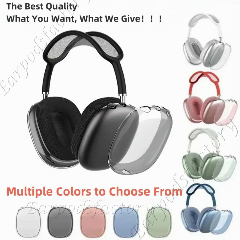 Top MAX ANC Metal Po max po 2 3 4 Headband Headphone Accessoies Tanspaent Solid Silicone Watepoof Potective case fo ai Maxs Headphones Smat Case