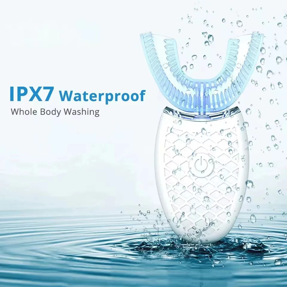 U-Shaped Toothbrush for Teeth Automatic Electric 360-degree Cleaning Silicone Brush Heads Waterproof for Travel Home Dental Care 251113