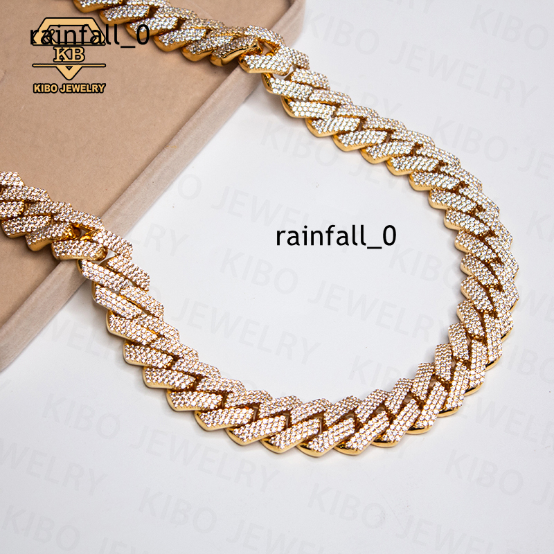 VVS Cuban Chains Moissanite 925 Sterling Silver 18mm LAB Grown Moissanite Diamond Heavy Hip Hop Jewelry Cuban Link Chain