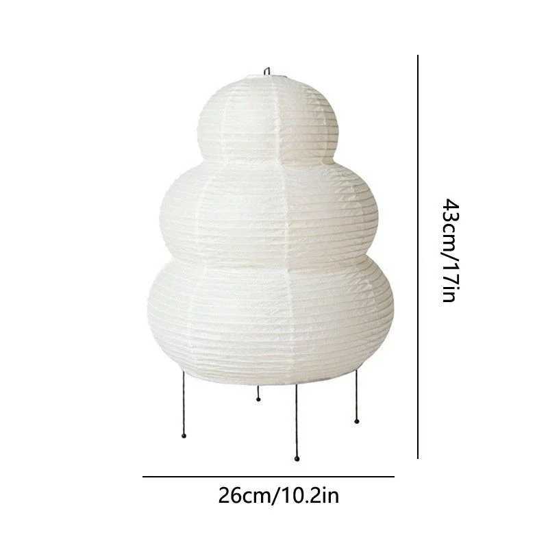 Japanese Design Akari Noguchi Yong Table Lamp White Rice Paper Decorative Desk Lights for Bedroom Living/Dining Room Study Loft C251121
