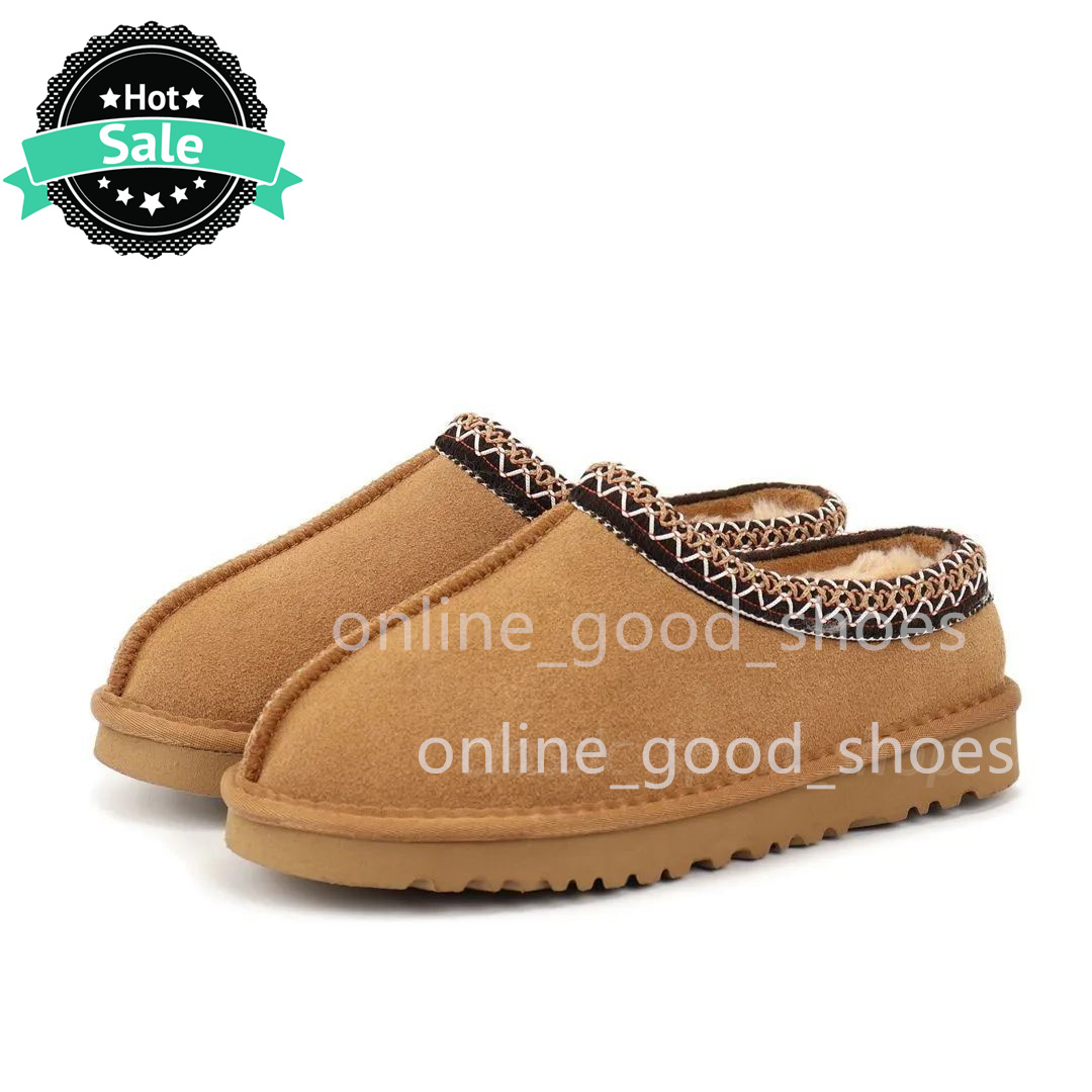 Mini Boots Tasman Slippers Winter Boots Chesut Fur Slides Sheepskin Shearg Mules Women Men Ultra Mini Platform Slip-on Shoes warm Comfort Fall Booties