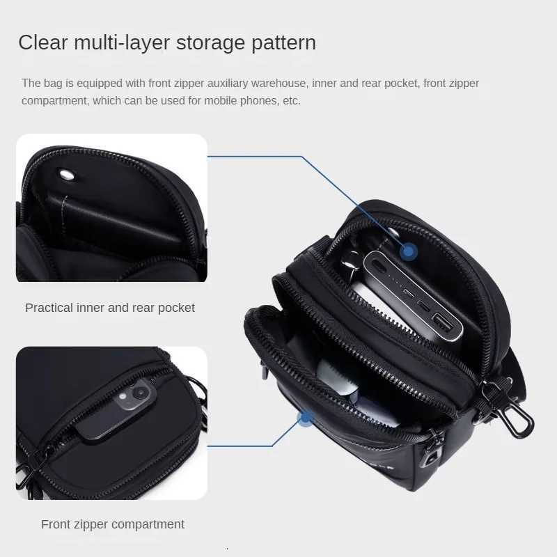 GOLF New Mens Bag Single Shoulder Bag Sports Crossbody Bag Waterproof Oxford Canvas Fashion Small Backpack Fashion LabelT251121