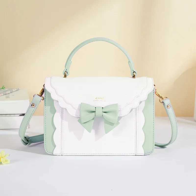 Square Bow Bolsos Mujer Lovely Lolita Bag Crossbody Sac Femme Shoder Bolsas Fresh Sweet Hand Bags for Wan Y251121