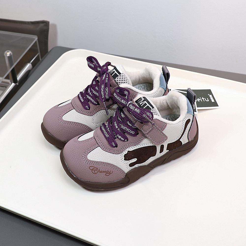 Luminous shoes, new Korean version leather face fashion trendy shoes, sports shoes for girls, Forrest Gump shoes, casual children's shoes