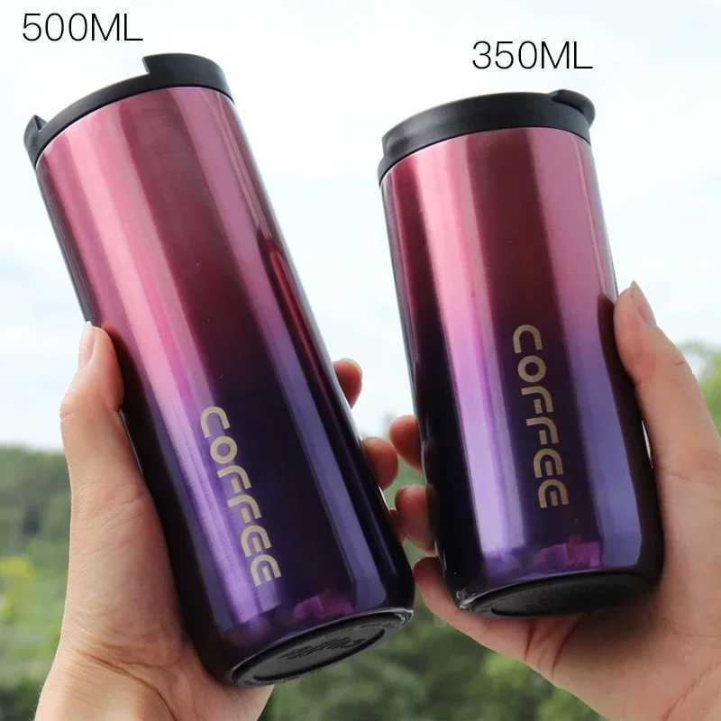 1Pc 350ml/500ml Double Stainless Steel 304 Coffee Mug Leak-Proof Thermos Travel Thermal Cup Thermosmug Water Bottle for Gifts L251121F9N1 W260226