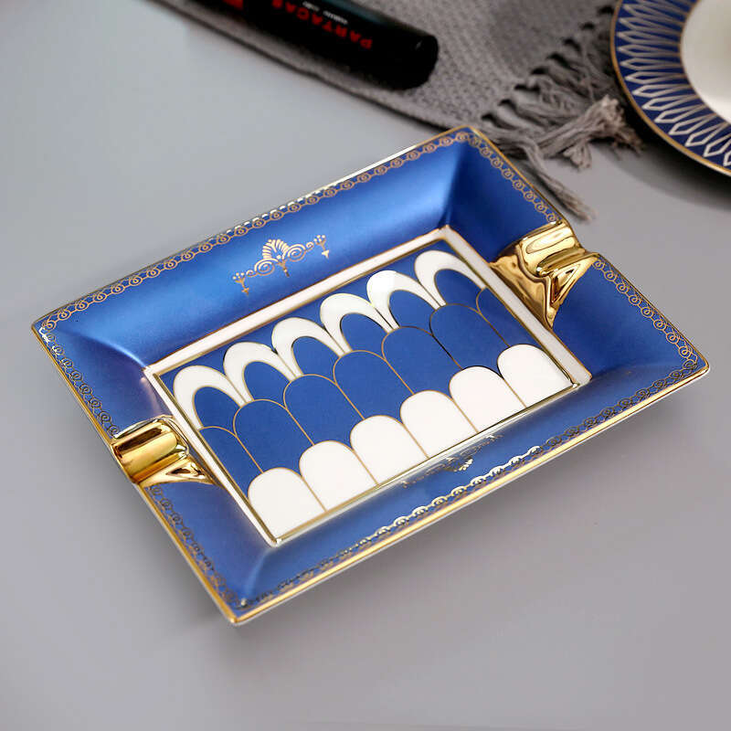 Ins Nordic Ceramic Creative Home Living Room European Style Personality Trendy Office Large Ashtray High-Quality