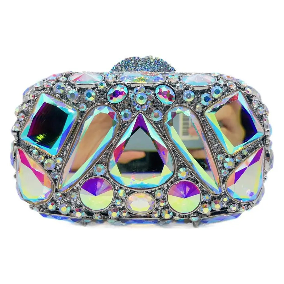 Wedding Dress Purses Women Bridal Crystal Handbags Rhinestone Party Prom Evening Clutches Minaudiere Clutch Bag y 251121
