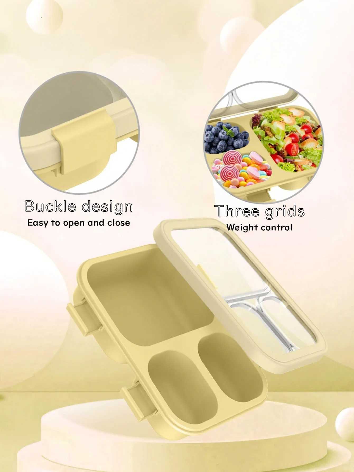 A high-appeal bento box snack lunch box made of food-grade pp material suitable for festival gifts and outdoor picnicsM251121