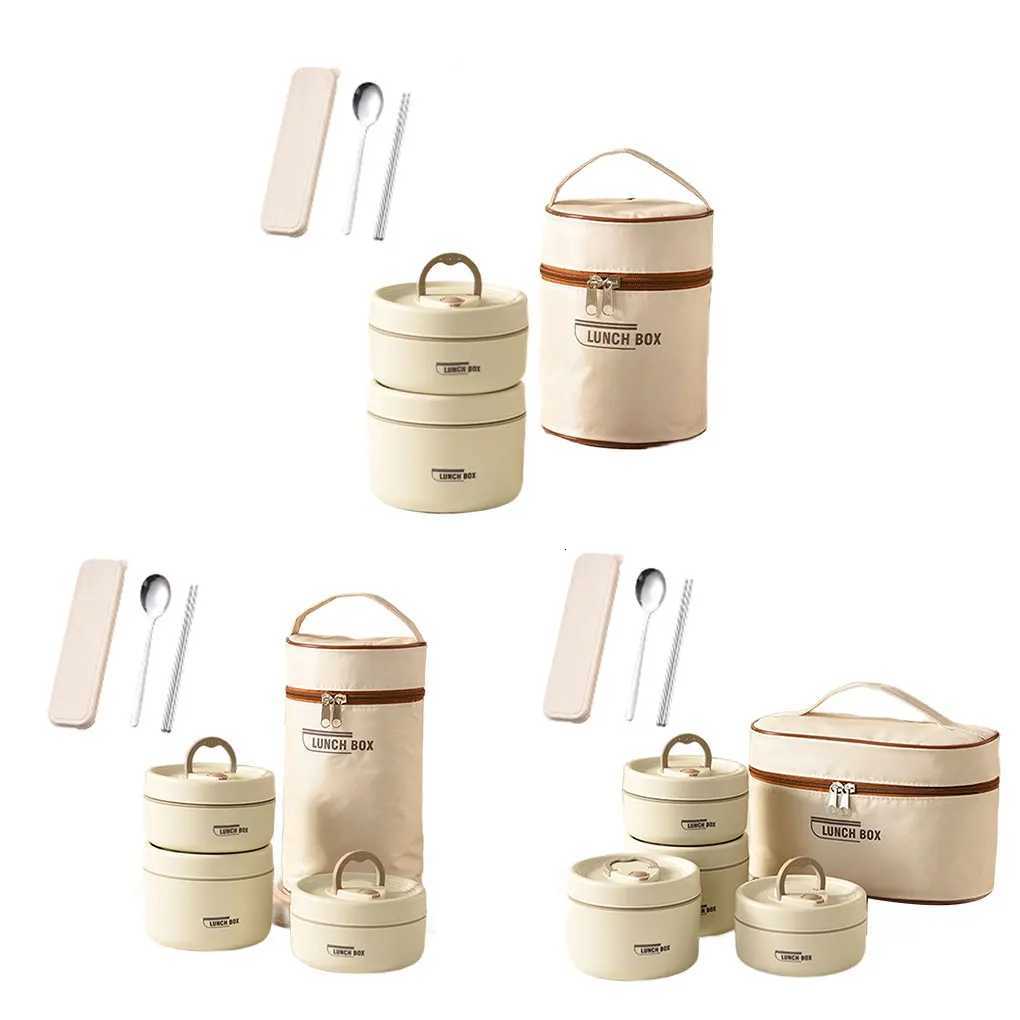 Leakproof Thermal Lunch Box With Stainless Steel Container For Office And Camping Thermal LunchboxM251121