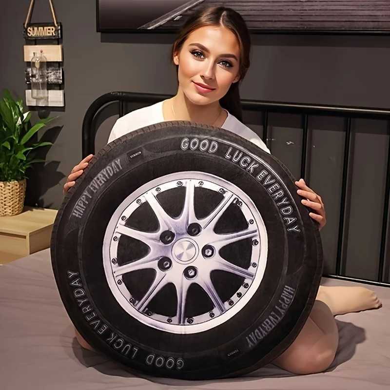 Multi functional car tire shaped cushion - washable all season universal cushion suitable for office chairs sofas and living C251121