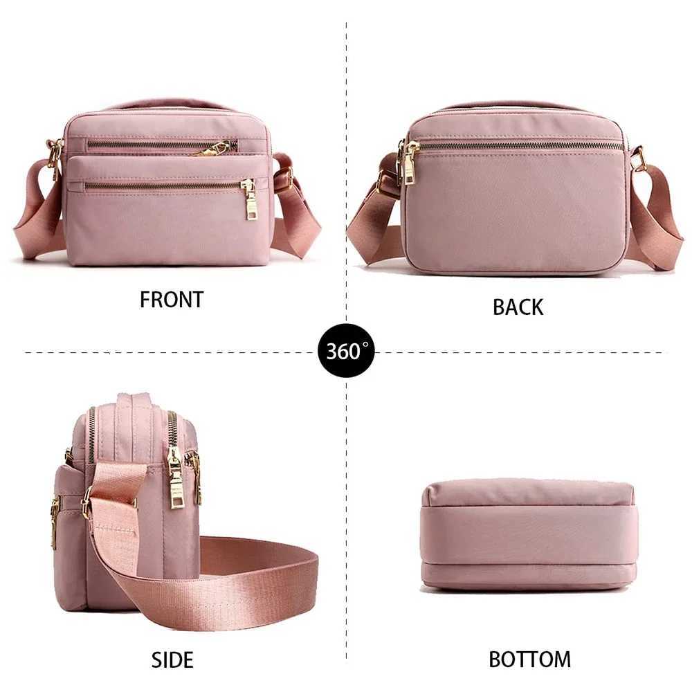 1pc Womens Crossbody Bag Multi Pocket Messenger Bag Shoulder Handbags for Women Suitable Shopping Travel Appointment HikingT251121