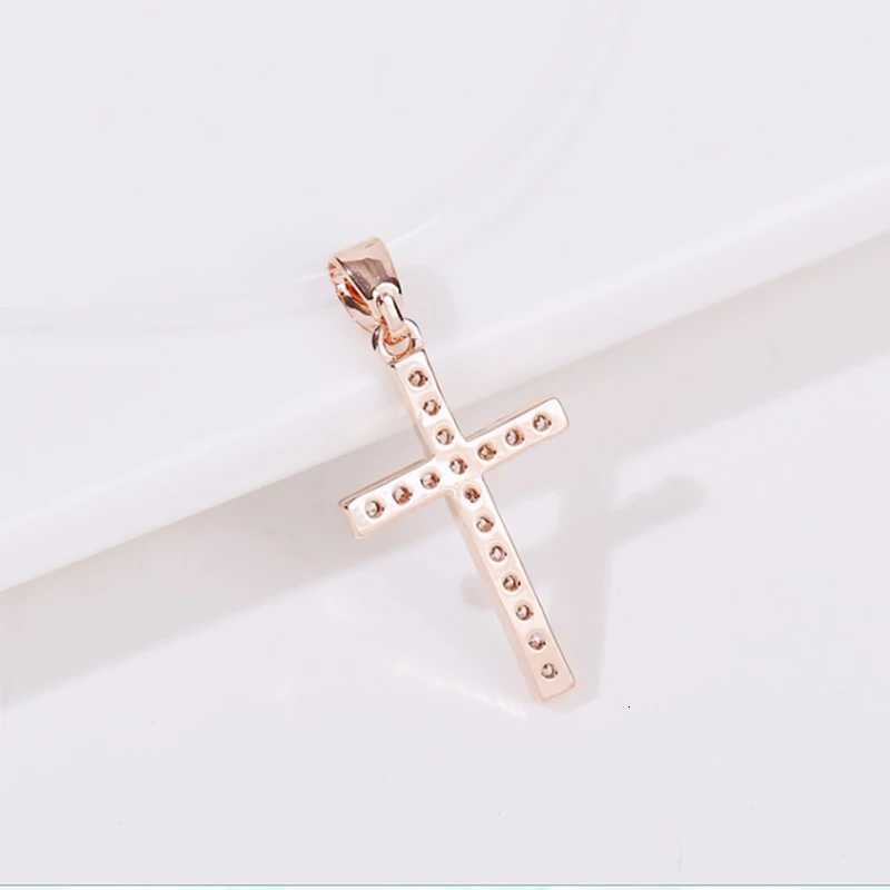 Classic Cross Pendant Necklace Simple Invisible Transparent Fishing line For Women Fashion Zircon Collier Choker NecklacesXJ251121