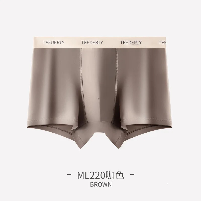 perfume Solid Ice Silk Mens Underwear Mid waist Skin Friendly Breathable Pants 250417
