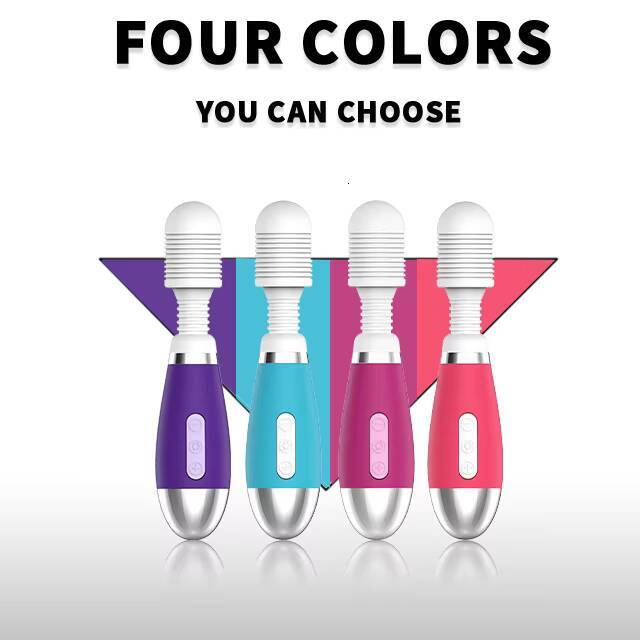 Xuanai XA8204 Mini Strong Shock AV Stick Female Fairy Massage Vibrator IPX5 Waterproof 10-Speed USB-Powered Quiet Lightweight