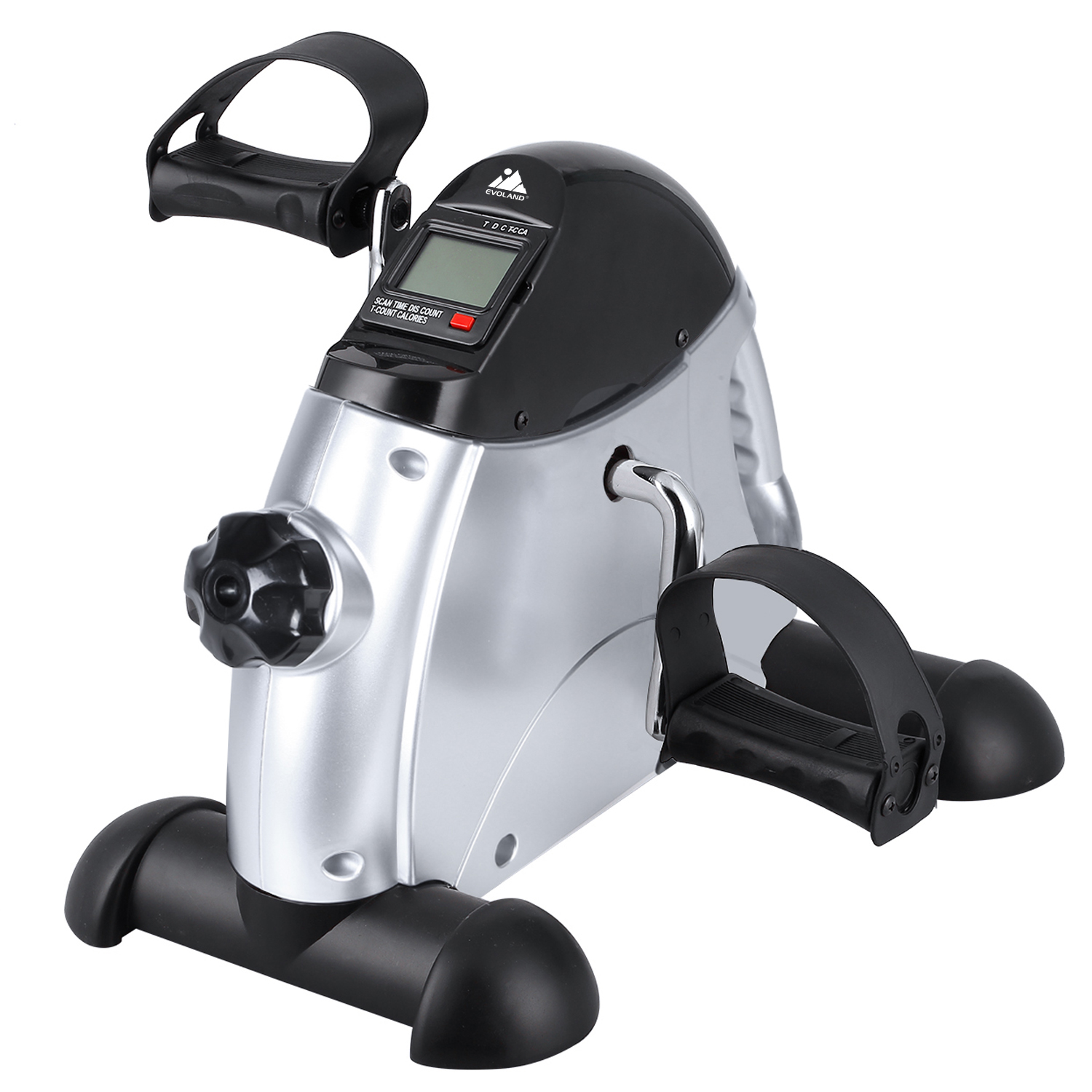 Mini Exercise Bike,Under Desk Bike Pedal Exerciser Portable Foot Cycle Arm & Leg Peddler Machine with LCD Screen Displays