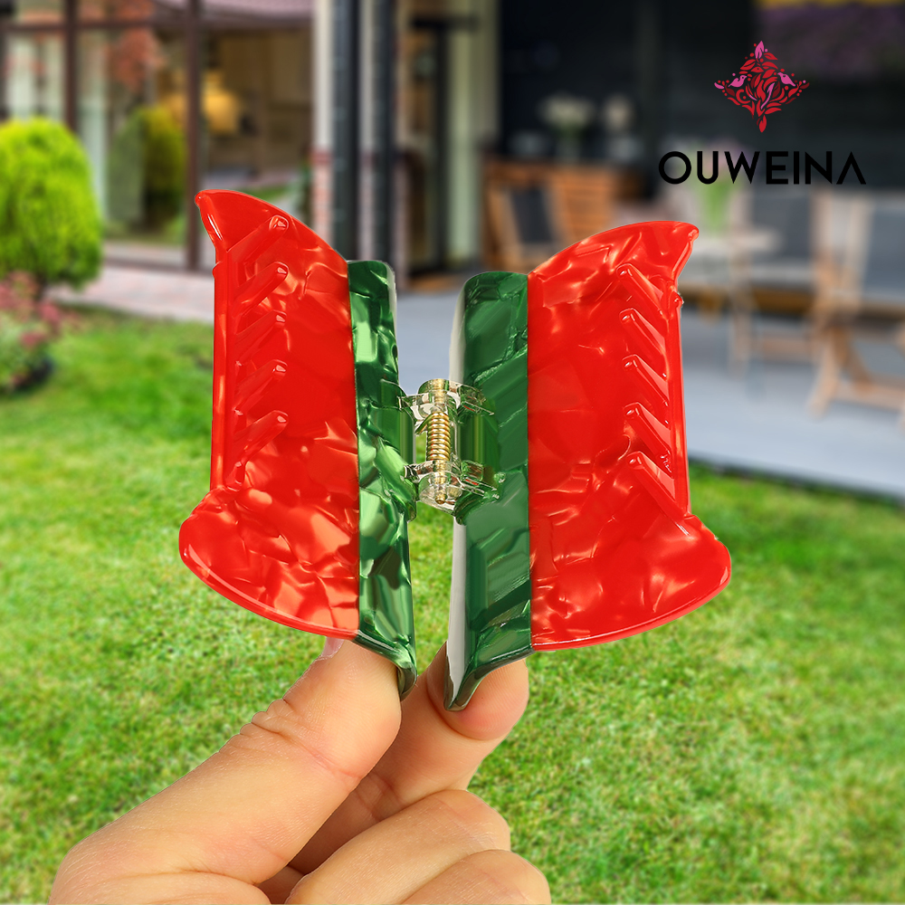 Personalized niche acetate scratch clip original design style play mailbox S00121 cute animal hair accessories high ponytail clip
