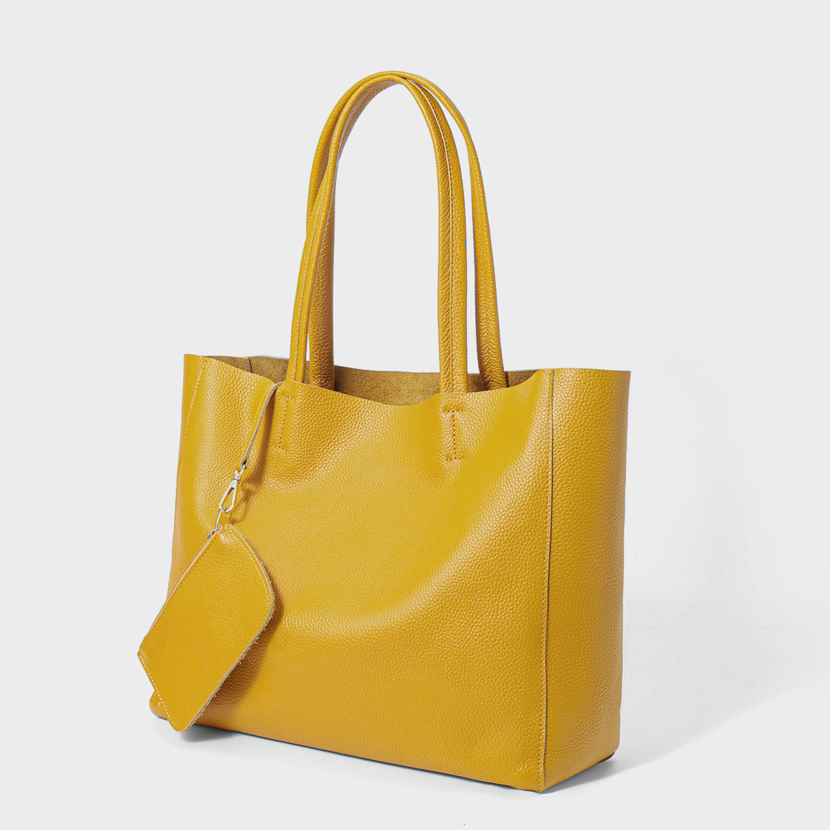 New women's shoulder bag, large bag, cowhide handbag, simple large capacity commuting crossbody bag, designer bag, luxury bag