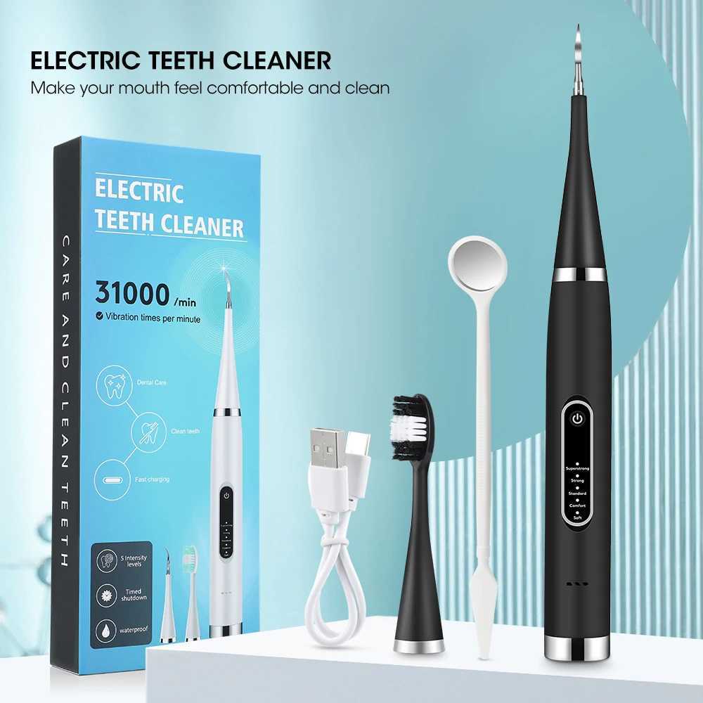 Sonic Electric Toothbrush USB Rechargeable Long Battery Life Adult With 4 Replacement Brush Heads Travel Box Waterproof Tooth C251121