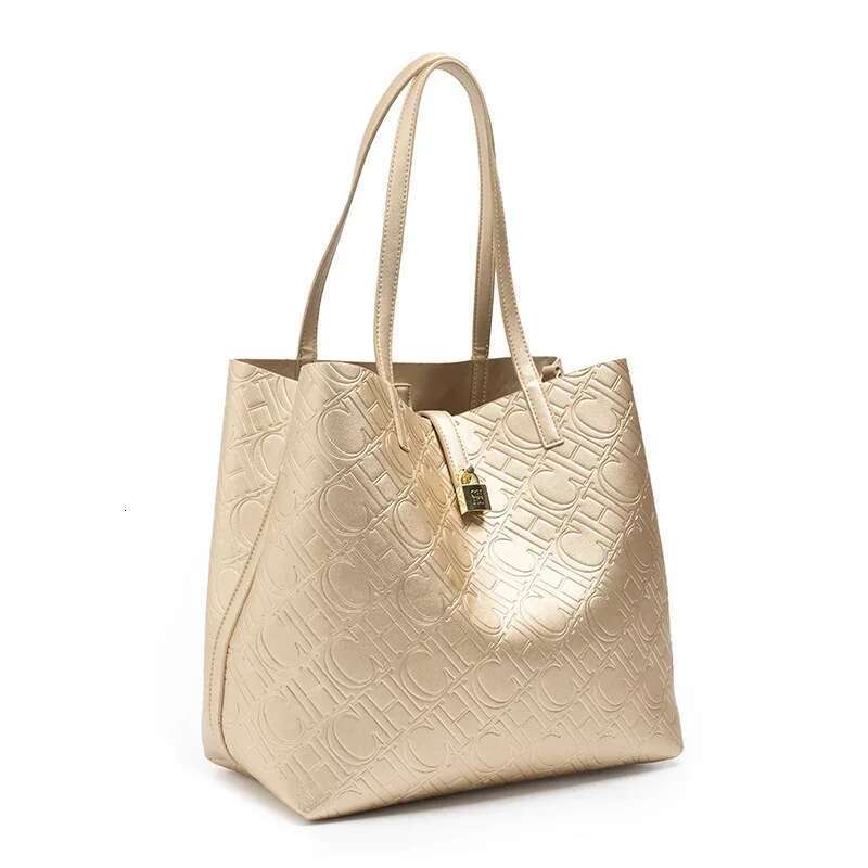 Designer Bag CH Vintage Pure Color Bucket Classic Letters Commuter Large Capacity Ladies Bag Printing Handbag Simple
