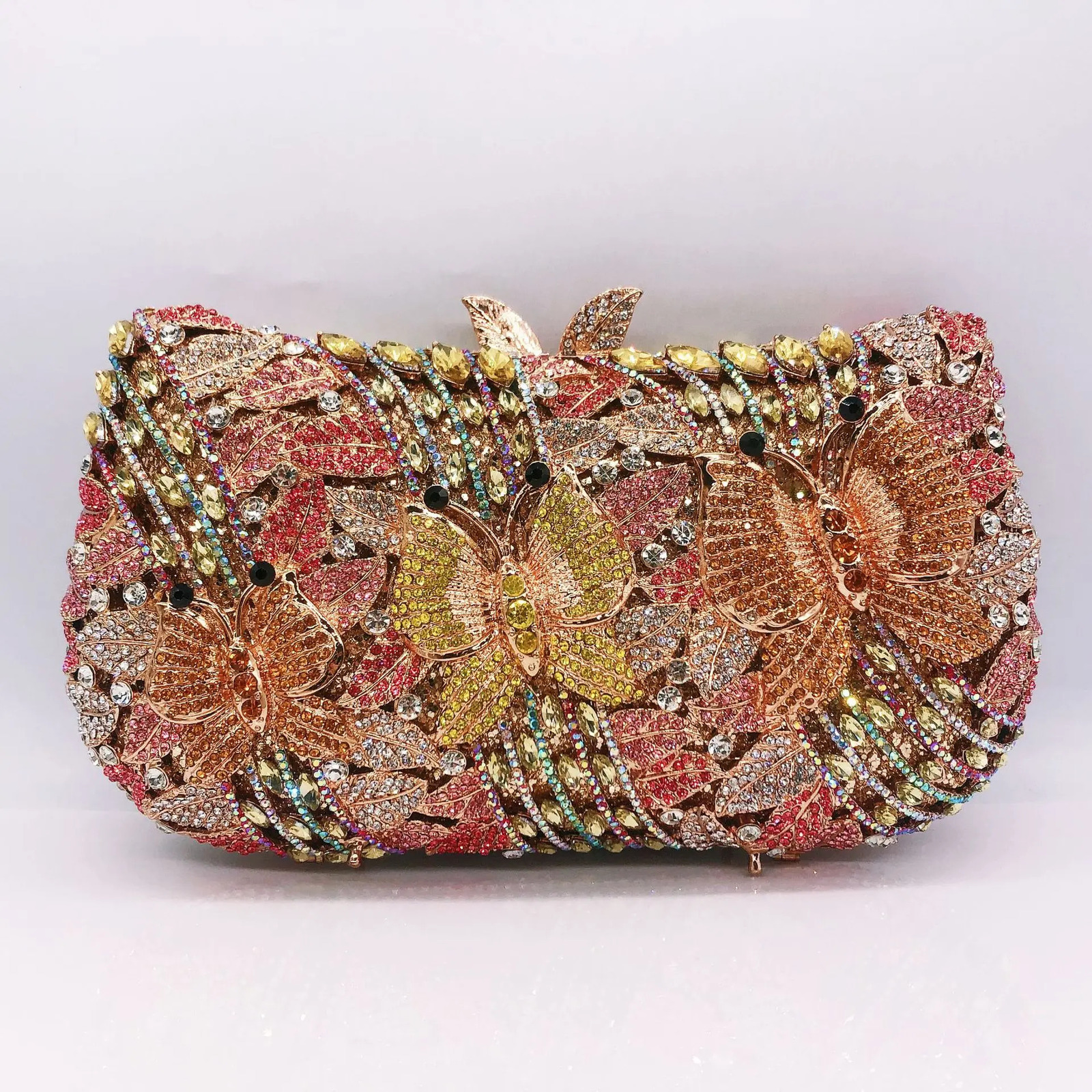 Hollow Out Women Evening Bag Gold Crystal Banquet Handbag y Diamond Clutch Purse Wedding Bride Bags Elegant Dinner 251121