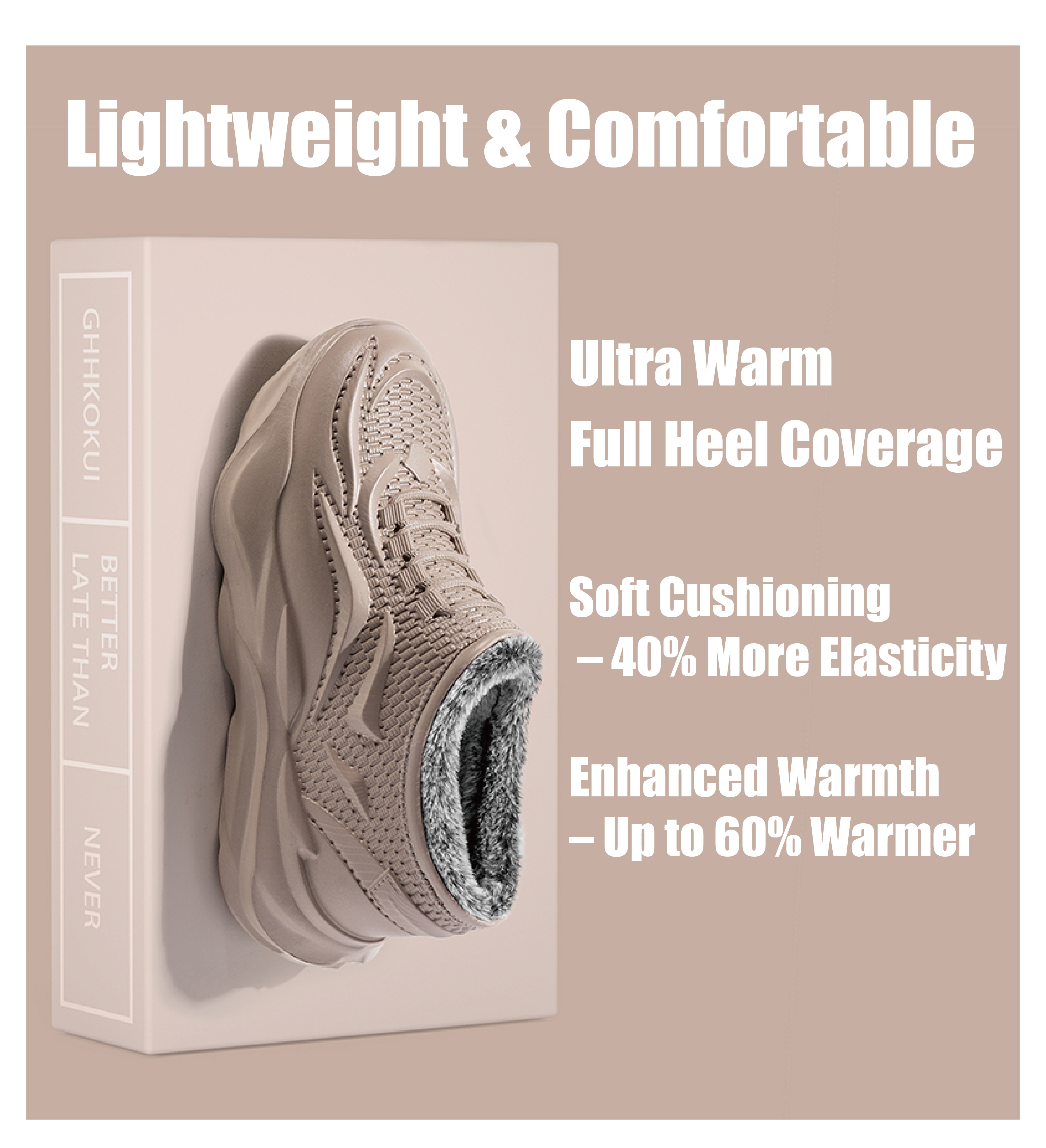 durable anklelength winter footwear slipresistant cozy for active guys