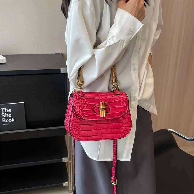 Brand bamboo hand bags for wen High quality PU shoder bag Designer crossbody bag Cute purses and handbags Luxury sahel Y251121