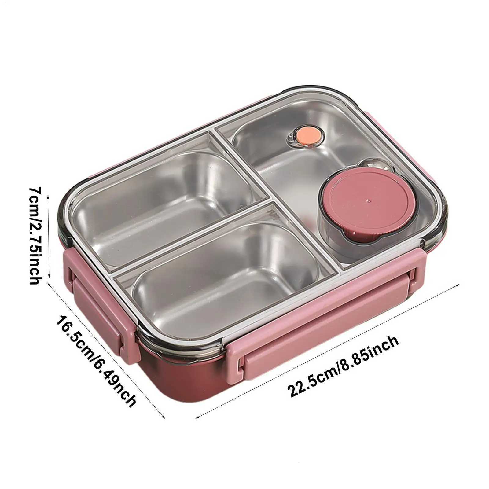 Portable Lunch Containers Large Capacity Lunch Box Stainless Steel Lunch Box Salad Box Lunch Container Food Storage ContainerM251121