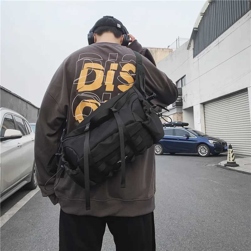 Fashion 2024 Outdoor Travel Techwear Crossbody Bag Men Wen Gym Sport Mtifuncti Single Shoder Backpack Punk Hip Hop Ch Bag Y251121