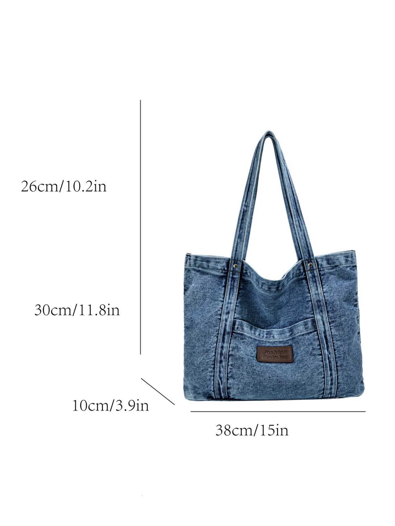 Fashion Luxury Womens Shoulder Bag High Quality Denim Fabric Womens Handbags Large Capacity Multi Functional Womens Tote BagT251121