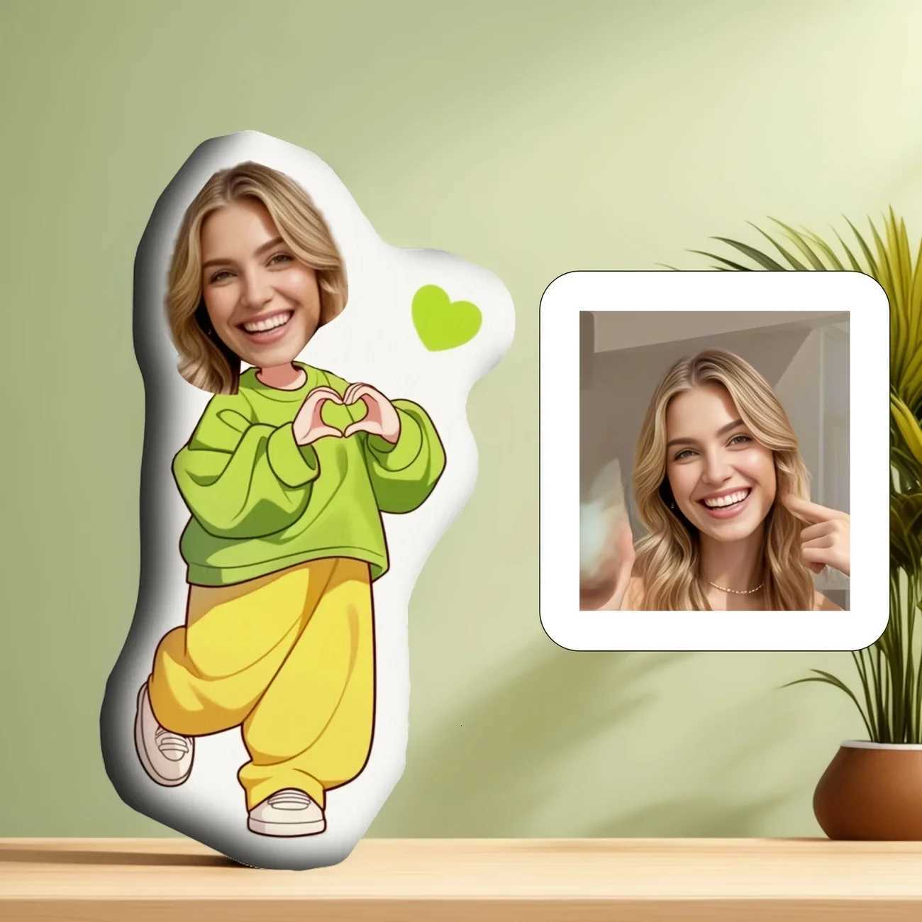 Personal portrait custom fun cute girl image design sofa embellishment anniversary commemorative creative gift C251121