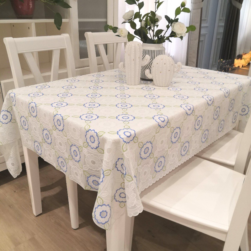Waterproof tablecloth PVC oil-proof and scalding-proof washable plastic tablecloth rectangular coffee table tablecloth household non-slip UULC01
