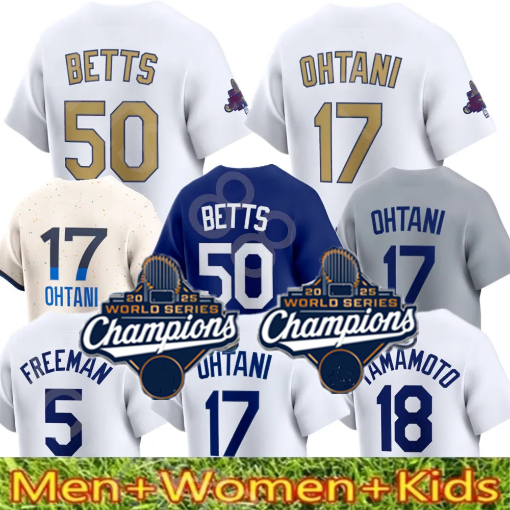 Custom S-4XL 17 Shohei Ohtani 18 Yamamoto Mookie Betts Jersey Freddie Freeman Dodgerss Noah Syndergaard Julio Urias Justin Turner Clayton Baseball Dodger Jersey