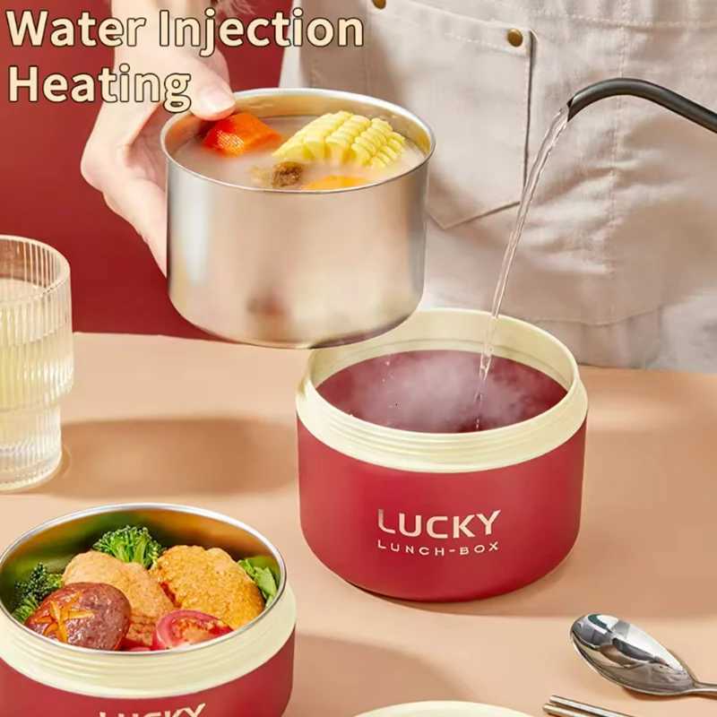 304/316 Stainless Steel Portable Insulated Lunch Box with Cutlery And Thermal Bag Leak proof Microwave Safe Food ContainerM251121